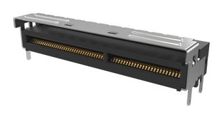 AMPHENOL COMMUNICATIONS SOLUTIONS G97R24332HR Card Edge Connector, Dual Side, 1.57 mm, 124 Contacts, Surface Mount, Right Angle
