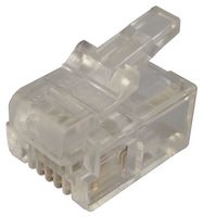 MH CONNECTORS MHRJ116P4CR Modular Connector, RJ11 Plug, 1 x 1 (Port), 6P4C, Cable Mount