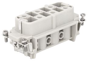 MULTICOMP PRO MP009624 Heavy Duty Connector, MP-HSB INSERTS, Insert, 6+PE Contacts, 16B, Receptacle, Screw Socket