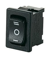 MARQUARDT 1808.1302 Rocker Switch, Momentary, SPDT, Non Illuminated, Panel Mount, Black, 1800 Series