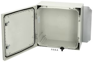 FIBOX ARCA 303021 Plastic Enclosure, 2-Point Lock, Multipurpose, Polycarbonate, 300 mm, 300 mm, 210 mm, IK10, IP66