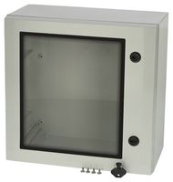 FIBOX ARCA 303021W NO MP Plastic Enclosure, 2-Point Lock, Cover w/Window, Multipurpose, Polycarbonate, 300 mm, 300 mm