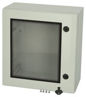 FIBOX ARCA 505021W NO MP Plastic Enclosure, 2-Point Lock, Cover w/Window, Multipurpose, Polycarbonate, 500 mm, 500 mm