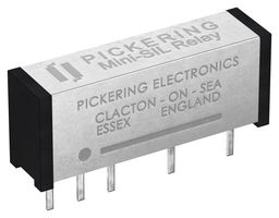 PICKERING 107-1-C-12/3D Reed Relay, SPDT, 12 VDC, Mini-SIL 107 Series, Through Hole, 1 kohm, 250 mA