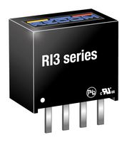 RECOM POWER RI3-1515S Isolated Through Hole DC/DC Converter, ITE, SIP, 3 W, 1 Output, 15 V