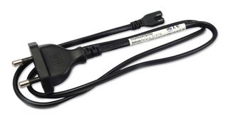 MULTICOMP PRO GW-151776 Mains Power Cord, 6/2.5A, IS1293 & IEC 60884-1 Plug to IEC 60320 C7, 2 m, 250 V, Black, MCP C7 IEC