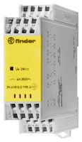 FINDER 7S.16.9.024.5510 Safety Relay, 24 VDC, 5NO / 1NC, 7S Series, DIN Rail, 6 A, Screwless
