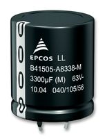 TDK B43501A9477M000 Electrolytic Capacitor, Long Life, 470 µF, 400 V, ± 20%, Snap-In, 10000 hours @ 85°C