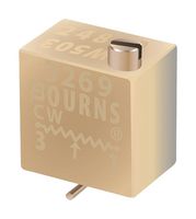 BOURNS 3269W-1-502GLF Trimmer, Multi Turn, Cermet, Top Adjust, 5 kohm, Surface Mount, 12 Turns