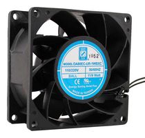 ORION FANS OA80EC-UR-1WBXC AC Axial Fan, 110V / 220V, Square, 80 mm, 38 mm, Ball Bearing, 60 CFM