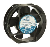 ORION FANS OD172SAP-12HB DC Axial Fan, 12 V, Rectangular with Rounded Ends, 172 mm, 51 mm, Ball Bearing, 230 CFM