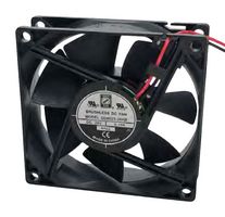 ORION FANS OD8025-24HB DC Axial Fan, 24 V, Square, 80 mm, 25 mm, Ball Bearing, 40.1 CFM