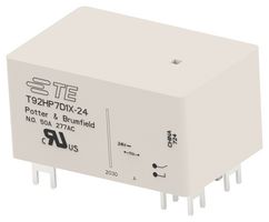 TE CONNECTIVITY - POTTER&BRUMFIELD 6-1423008-7 Power Relay, DPST-NO, 24 VDC, 50 A, T92H Series, Through Hole, Non Latching