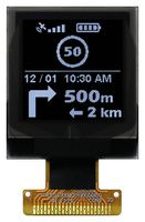 MIDAS DISPLAYS MDOG128128FV-WM Graphic OLED, 128 x 128, White on Black, 3V, I2C, Parallel, SPI, 25.9mm x 30.1mm, -40 °C