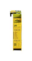 PILZ 772143 Safety Relay, 24 VDC, PNOZmulti 2 Series, DIN Rail, 6 A, Screw, Spring