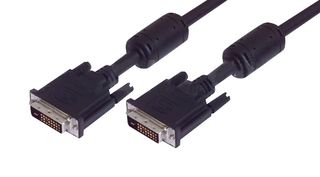 L-COM CTLDVIDMMLZ-10 Audio / Video Cable Assembly, DVI-D (Dual Link) Plug, DVI-D (Dual Link) Plug, 10 ft, 3.05 m