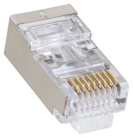 L-COM TDPTC5ES Modular Connector, RJ45 Plug, 1 x 1 (Port), 8P8C, Cat5e, Cable Mount