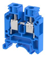 ELKAY KUT10N / BLUE DIN Rail Mount Terminal Block, Feed Thru, 2 Ways, 16 AWG, 6 AWG, 10 mm², Screw, 63 A