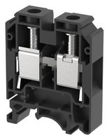 ELKAY KUT25/ BLACK DIN Rail Mount Terminal Block, Feed Thru, 2 Ways, 10 AWG, 2 AWG, 25 mm², Screw, 101 A