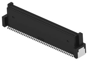 TE CONNECTIVITY - ERNI 294032-E Mezzanine Connector, Blindmate, Receptacle, 0.8 mm, 2 Rows, 80 Contacts, Surface Mount Straight