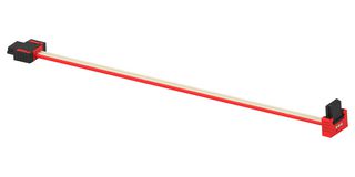 ERNI - TE CONNECTIVITY 839428-E Ribbon Cable, IDC Receptacle to 90° IDC Receptacle, 3 Ways, 3.9 ", 100 mm, 1.27 mm