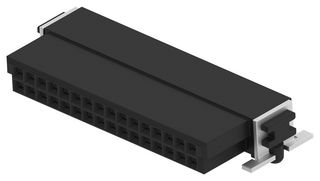 ERNI - TE CONNECTIVITY 354080-E PCB Receptacle, Board-to-Board, 1.27 mm, 2 Rows, 32 Contacts, Surface Mount Right Angle