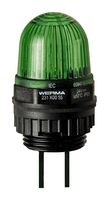 WERMA 23120068. Beacon, LED, Green, Steady, 230 VAC, 29 mm x 47 mm, IP65