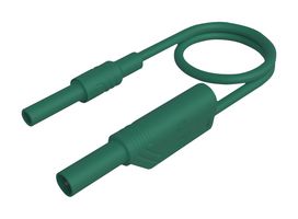 HIRSCHMANN TEST AND MEASUREMENT 934040104 Banana Test Lead, 4mm Stackable Banana Plug, Shrouded, 4mm Banana Socket, Shrouded, 9.9 ", 250 mm