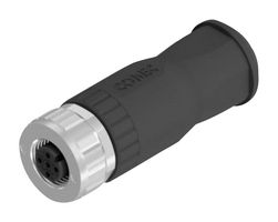 AMPHENOL CONEC 43-00094 Sensor Connector, M12, Female, 5 Positions, Screw Socket, Straight Cable Mount