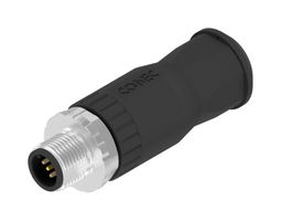 AMPHENOL CONEC 43-00102 Sensor Connector, M12, Male, 5 Positions, Screw Pin, Straight Cable Mount