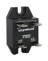 SENSATA/CRYDOM EL100D20-05 Solid State Relay, 20 A, 100 VDC, Panel Mount, Quick Connect