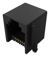 GCT MJ3235-66-0 Modular Connector, Modular Jack, 1 x 1 (Port), 6P6C, Cat3, Through Hole Mount