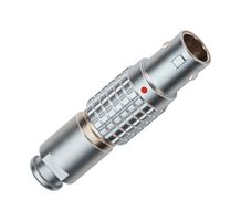 LEMO FGG.1B.305.CLAD52Z Circular Connector, Standard Circular Connector, 1B Series, Straight Plug, 5 Contacts, Solder Pin