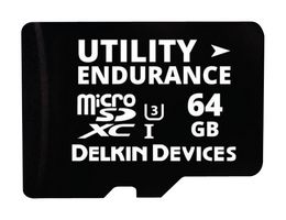 DELKIN DEVICES S364FSTL2-U3000-3 Flash Memory Card, MicroSDXC Card, 64 GB, UHS-I U3