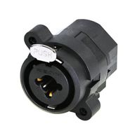 REAN RCJ10FI-V XLR Connector, 3 Contacts, Receptacle, Panel PCB Mount, Silver Plated Contacts