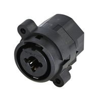 REAN RCJ9FI-V-0 XLR Connector, 3 Contacts, Receptacle, Panel PCB Mount, Silver Plated Contacts