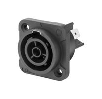 REAN RRAC3F-X-000-1 High Power Connector, Power X Series, Receptacle, 250 VAC, 16 A, Chassis Mount, Screw