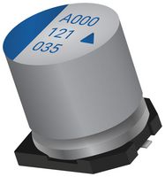 KYOCERA AVX AHA1010151M035R Hybrid Aluminium Electrolytic Capacitor, 150 µF, ± 20%, 35 V, Radial Can - SMD, 0.023 ohm