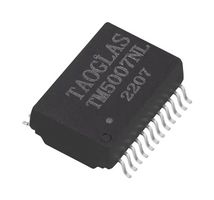 TAOGLAS TM5007NL Ethernet & LAN Transformer, 1000 Base-T, 1 Port, 1CT:1CT, 350 µH, 1.5 kVrms, Surface Mount