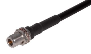 HUBER+SUHNER 24_N-50-4-10/133_NE RF / Coaxial Connector, N Coaxial, Straight Bulkhead Jack, Crimp, 50 ohm
