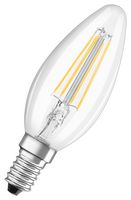 LEDVANCE 4058075434943 LED Light Bulb, Filament Candle, E14, Cool White, 4000 K, Dimmable, 300°