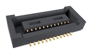 AMPHENOL COMMUNICATIONS SOLUTIONS 10164227-0241A1RLF Mezzanine Connector, Receptacle, 0.4 mm, 2 Rows, 24 Contacts, Surface Mount Straight