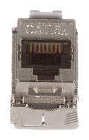 PANDUIT KJS6X88TC Modular Connector, Punchdown Module, RJ45 Wired Jack, 1 x 1 (Port), 8P8C, Cat6a, Cable Mount
