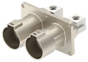TE CONNECTIVITY 1-2399607-1 Automotive Connector, PowerTube 1400 Series, Straight Header, 2 Contacts, Screw Pin