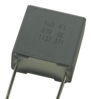 VISHAY BFC237121104 General Purpose Film Capacitor, Metallized PET, Radial Box - 2 Pin, 0.1 µF, ± 10%, 63 V, 100 V