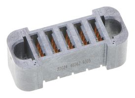 MOLEX 46562-9305 Rectangular Power Connector, 5 Contacts, Ten60 46562 Series, PCB Mount, Press Fit, 5.5 mm