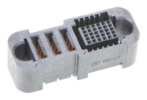 MOLEX 46562-9318 Rectangular Power Connector, 30Signal+3Pwr, 33 Contacts, Ten60 46562 Series, PCB Mount, Press Fit