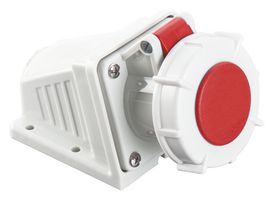 MULTICOMP PRO MP011087 Industrial Pin & Sleeve Connector, MP-CEE, Socket, 3P+E, Surface Mount, Red, IP67, 16A, 400V