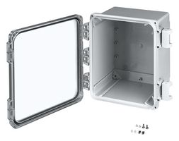 PHOENIX CONTACT 1471776 Plastic Enclosure, IK10, w/Cover & Screw, Electronic, Polycarbonate, 326 mm, 308 mm, 185 mm, IP69