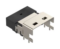 AMPHENOL COMMUNICATIONS SOLUTIONS U10C438270T I/O Connector, 38 Contacts, Receptacle, SAS, Surface Mount Right Angle, SlimSAS U10 Series